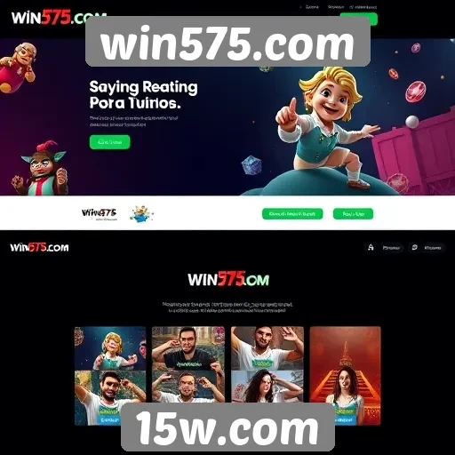 Evolução do design do win575.com