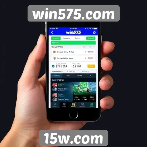 Funcionalidades mobile do site win575.com