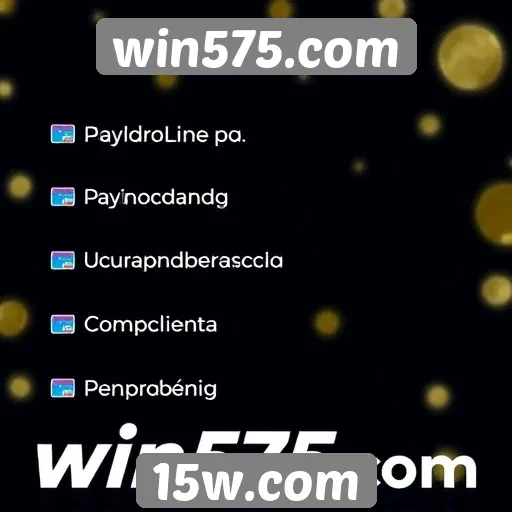 Métodos de pagamento aceitos no win575.com