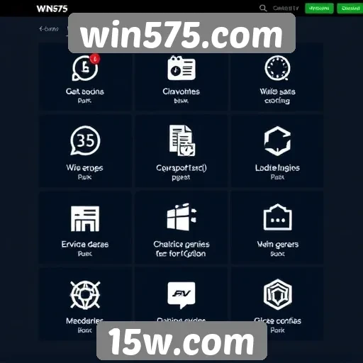 Análise das funcionalidades do site win575.com